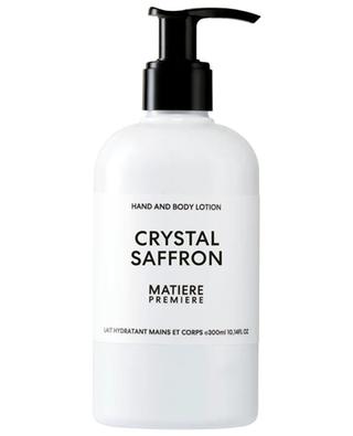 Feuchtigkeitsspendende Hand- und Körperlotion Crystal Saffron 300 ml MATIERE PREMIERE