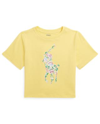 Big Floral Pony girl's boxy T-shirt POLO RALPH LAUREN