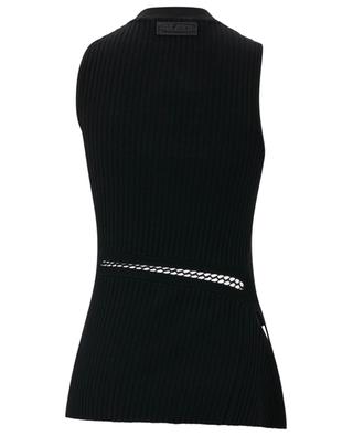 Sleeveless knit top with cut-outs THE ATTICO