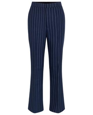 Adima linen high-rise flared striped trousers TAGLIATORE