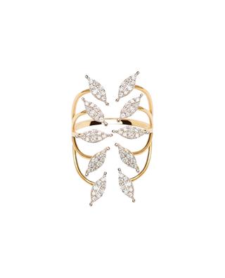 Ailes yellow gold and diamond rings GBYG