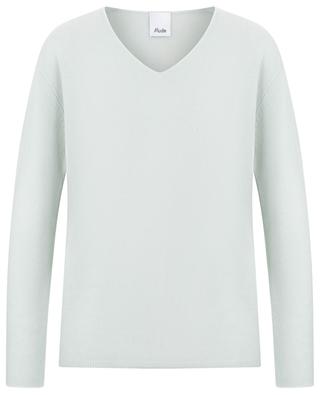 V-neck cashmere jumper without rib trims ALLUDE