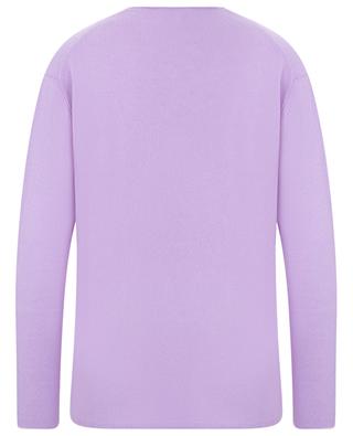 V-neck cashmere jumper without rib trims ALLUDE