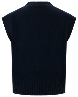 Boxy sleeveless cashmere V-neck jumper ALLUDE