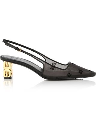 G Cube 50 embroidered net slingback pumps GIVENCHY