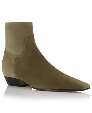 The Marfa Classic 25 pointy-toe suede ankle boots KHAITE