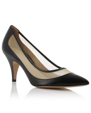 River Iconic 85 leather and mesh pumps KHAITE