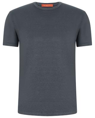Linen stretch short-sleeved T-shirt DANIELE FIESOLI