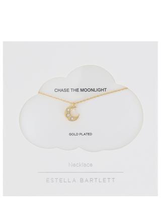 CZ Moon Pendant gold-tone necklace ESTELLA BARTLETT