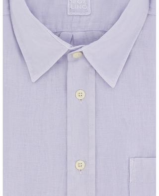 Linen regular fit long-sleeved shirt shirt 120% LINO