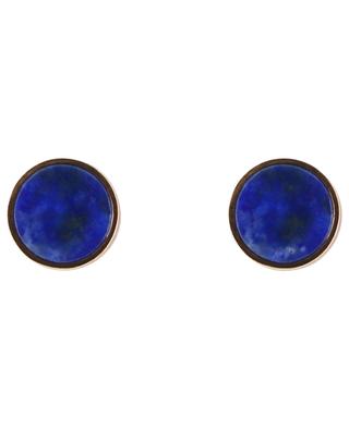 Ever Lapis pink gold stud earrings GINETTE NY