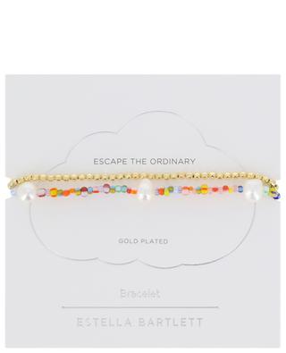 Rainbow Pearl set of 2 elastic bracelets ESTELLA BARTLETT