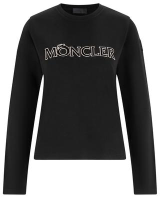Year of the Dragon flocked logo adorned long-sleeved T-shirt MONCLER