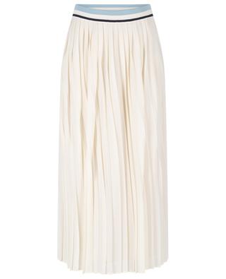 Georgette and knit long pleated skirt MONCLER