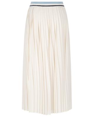 Georgette and knit long pleated skirt MONCLER
