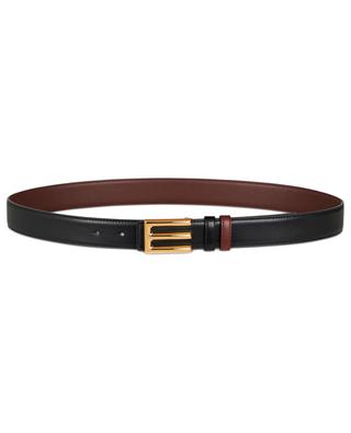Reversible leather belt with monogram buckle ETRO