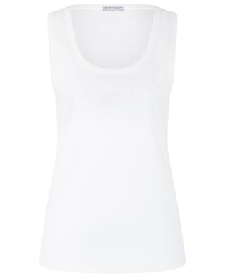 Logo embroidered ribbed tank top MONCLER