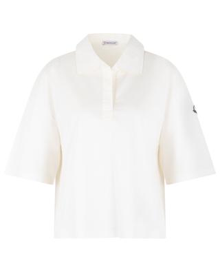 Rooster patch boxy short-sleeved jersey and poplin polo shirt MONCLER