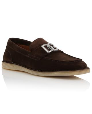 New Florio monogrammed suede loafers DOLCE & GABBANA