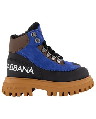 Warm lace-up boots for boys DOLCE & GABBANA