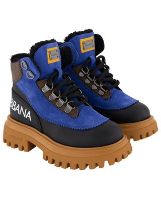 Warm lace-up boots for boys DOLCE & GABBANA