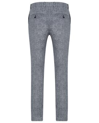 Tweed effect mottled cotton slim fit trousers CIRCOLO 1901