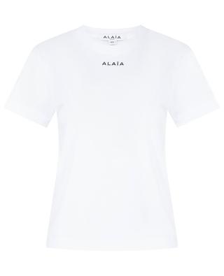 Logobesticktes Kurzarm-T-Shirt ALAIA