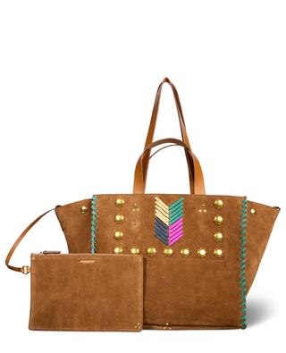Leon M Gaucho suede tote bag with lacing JEROME DREYFUSS