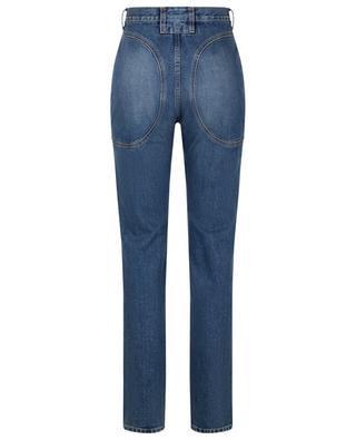 Ausgewaschene Slim-Fit-Jeans mit runden Nähten Highwaist ALAIA