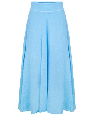 Flared linen high-waisted maxi skirt 120% LINO