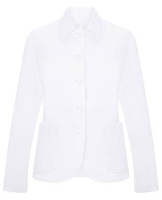 Blazer esprit chemise à boutonnage simple en lin 120% LINO