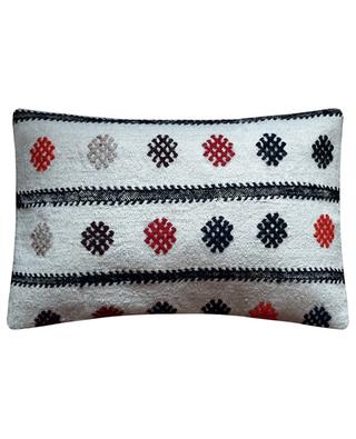 Karabag HC10 rectangular embroidered hemp cushion LES OTTOMANS