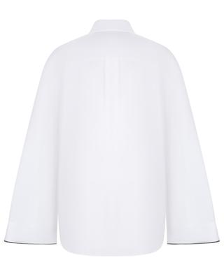 Popeline-Hemd mit ausgestellten Ärmeln Shiny Cuff BRUNELLO CUCINELLI