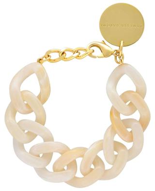 Flat Chain Pearl Marble acetate bracelet VANESSA BARONI