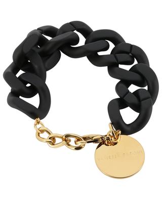 Flat Chain Matt Black acetate bracelet VANESSA BARONI