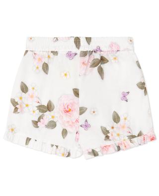 Bouquet girl's poplin shorts MONNALISA