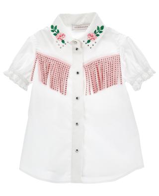 Rodeo girl's fringe adorned shirt MONNALISA