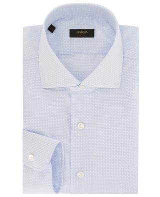 Culto diamond printed long-sleeved cotton shirt BARBA
