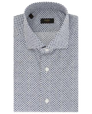 Cotton long-sleeved shirt with geometric patterns BARBA