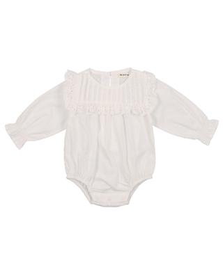 Pinecrest poplin baby bodysuit with openwork embroidery THE NEW SOCIETY