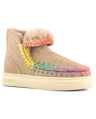 Eskimo Sneaker Rainbow Stitching warm suede ankle boots MOU