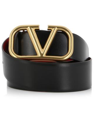 VLogo Signature large reversible smooth leather belt - 40 mm VALENTINO GARAVANI