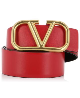 VLogo Signature large reversible smooth leather belt - 40 mm VALENTINO GARAVANI
