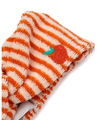 Baby-Stirnband aus Frottee Orange Stripes BOBO CHOSES