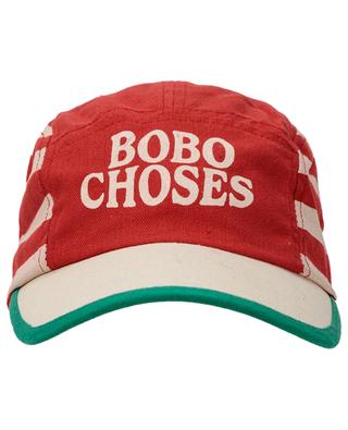 Casquette enfant en coton Bobo Choses Red Stripes BOBO CHOSES
