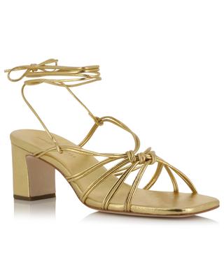 Ryder 60 gold nappa leather lace-up sandals LOEFFLER RANDALL