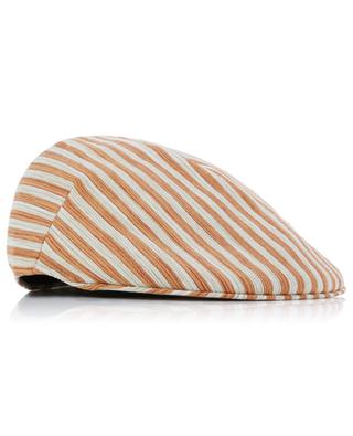 Striped flat cap BORSALINO
