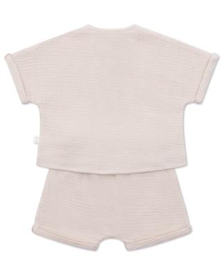 Baby 2-piece gauze shorts and shirt set TEDDY & MINOU
