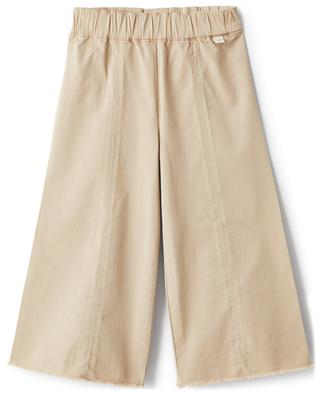 Girls' wide-leg cotton trousers IL GUFO