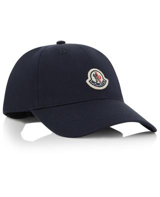 Tricolour ribbon and logo patch adorned baseball cap MONCLER